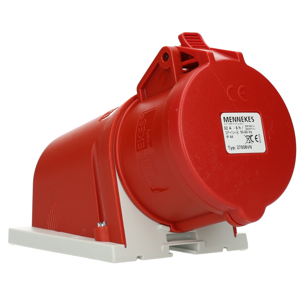 Miniatuur van Mennekes CEE stopcontact 5-polig 400V 6H 32A IP44 (27008VN)
