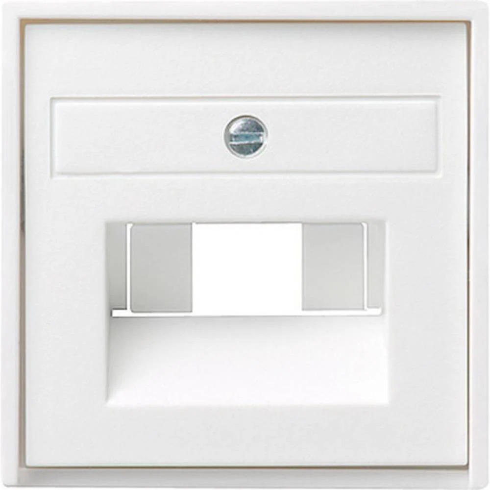 Miniatuur van Gira afdekking voor UAE/IAE netwerkaansluitdoos - systeem 55 zuiver wit glanzend (027003)