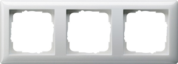 Miniatuur van Gira afdekplaat stopcontact 3-voudig - standaard 55 zuiver wit glanzend (021303)