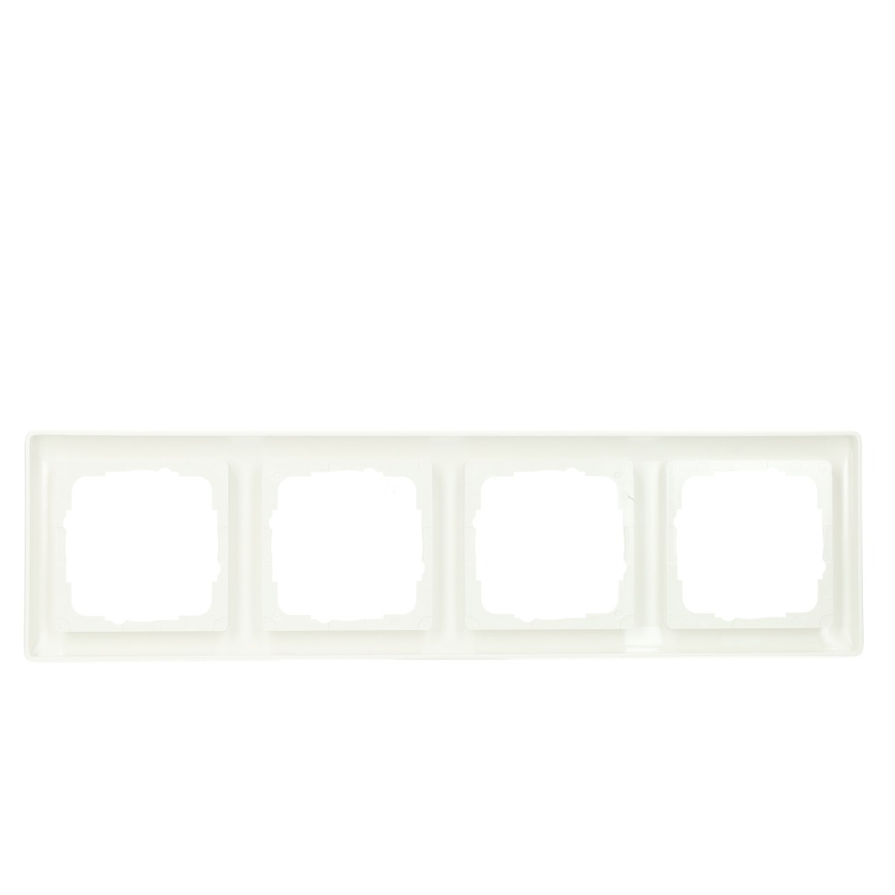 Miniatuur van Gira afdekplaat stopcontact 4-voudig - standaard 55 zuiver wit glanzend (021403)