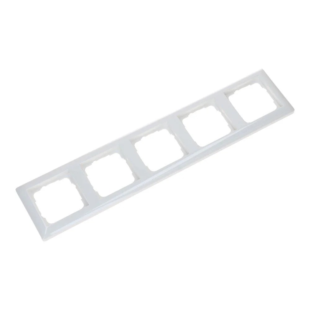 Miniatuur van Gira afdekplaat stopcontact 5-voudig - standaard 55 zuiver wit glanzend (021503)