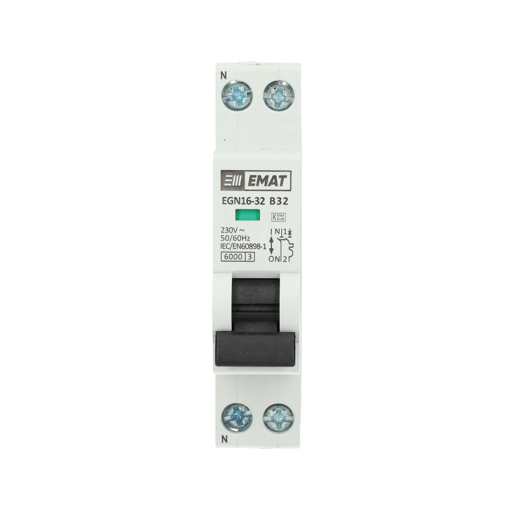 Miniatuur van EMAT automaat 1-polig+nul 32A B-curve (85001010)