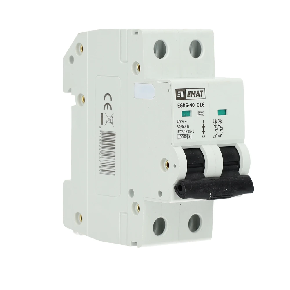 Miniatuur van EMAT automaat 2-polig 16A C-curve (85001015)