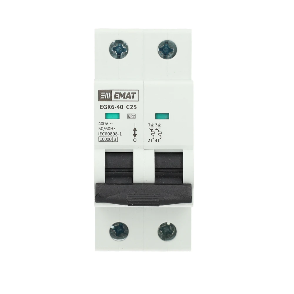 Miniatuur van EMAT automaat 2-polig 25A C-curve (85001019)
