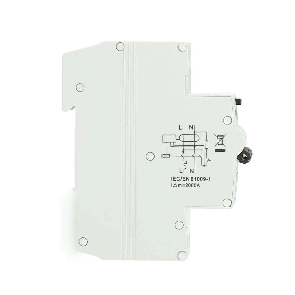 Miniatuur van EMAT differentieelautomaat 1-polig+nul 10A C-curve 30mA (85006003)