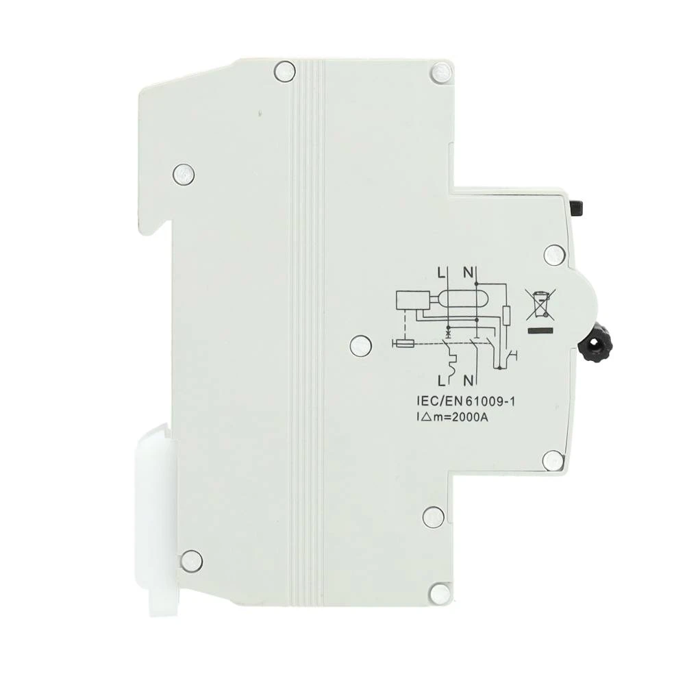 Miniatuur van EMAT differentieelautomaat 1-polig+nul 25A C-curve 30mA (85006009)