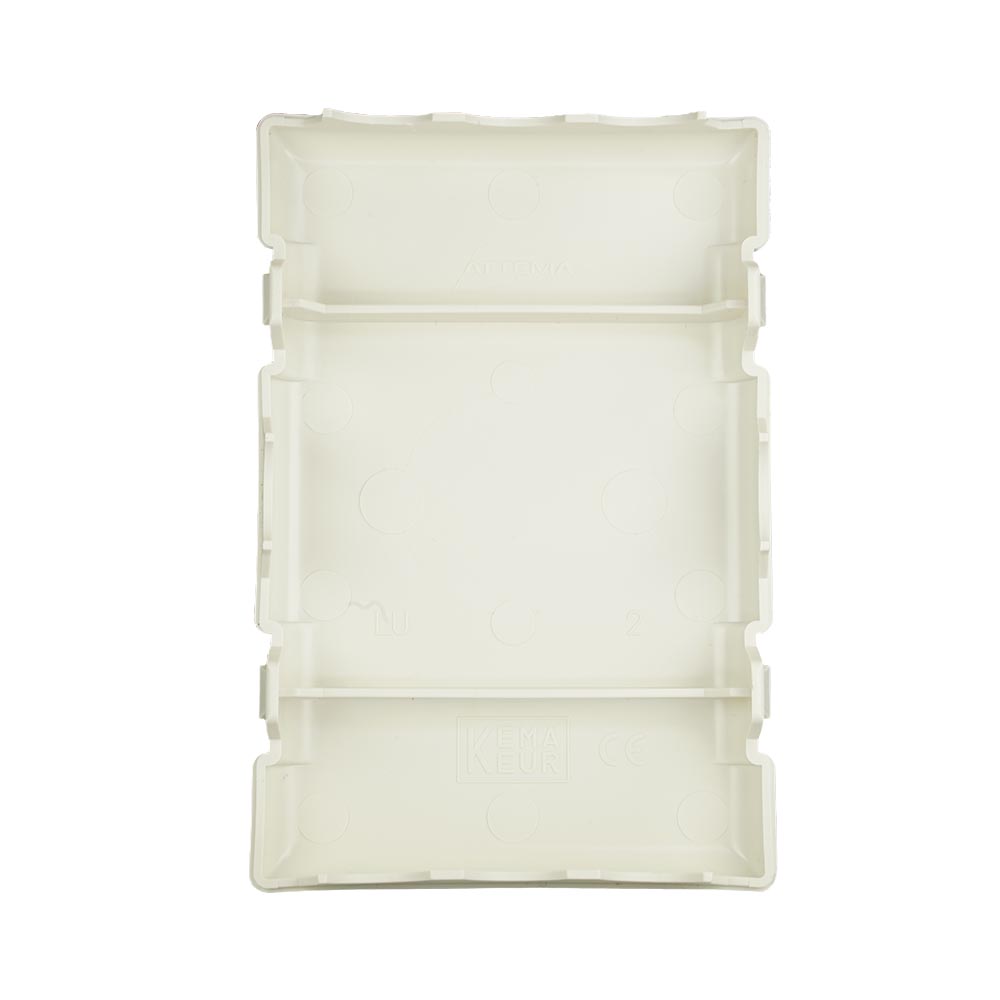 Miniatuur van ATTEMA blinddeksel lasdoos 81x120mm crème (AT2182)