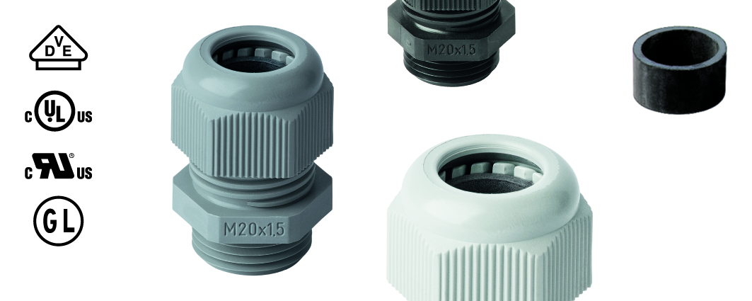 Miniatuur van Jacob wartel M20 doorlaat 8-13mm grijs (50.620 PA7035)