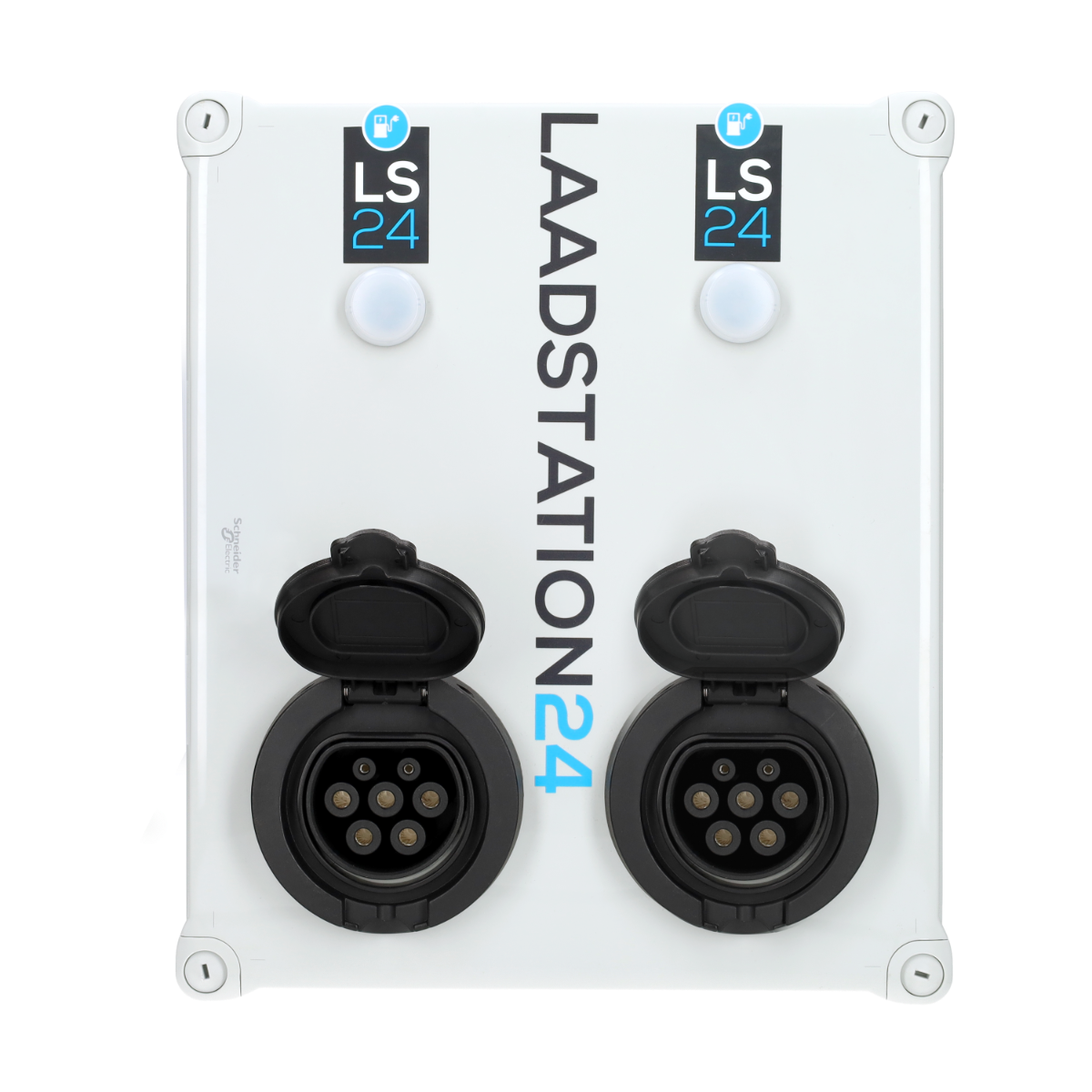 Miniatuur van LS24 laadpaal 2x 11kW type 2 socket - wit (8718924263365)