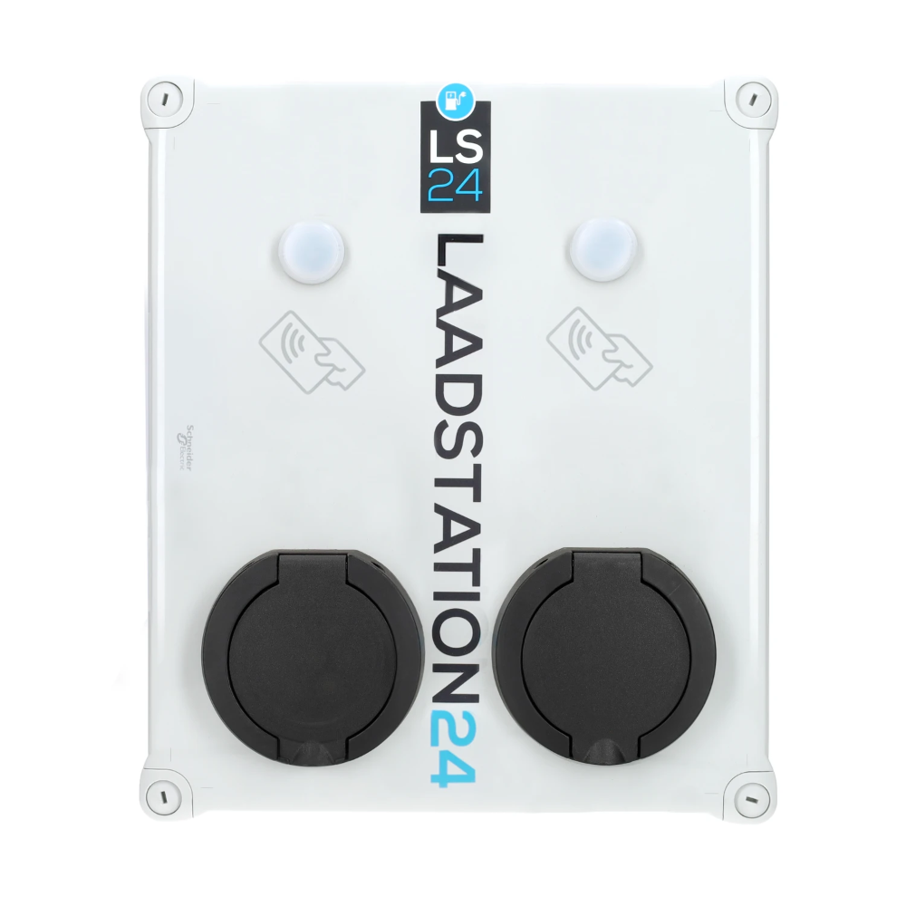 Miniatuur van LS24 laadpaal 2x 22kW type 2 socket - wit (8718924263457)