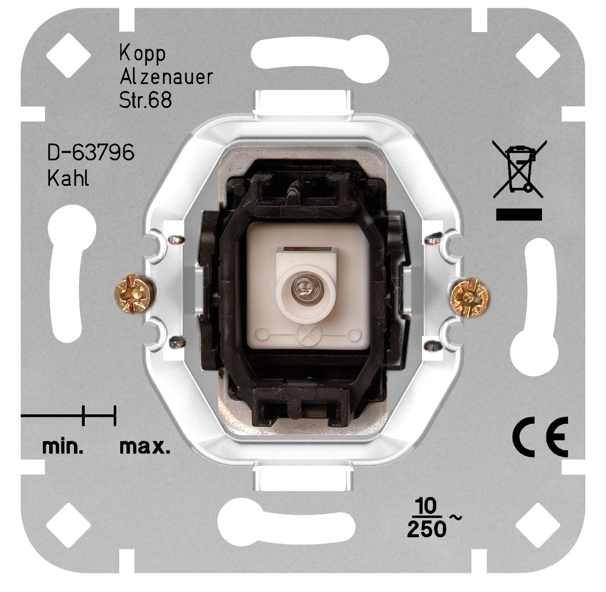 Miniatuur van Kopp sokkel controleschakelaar inbouw (504600007)