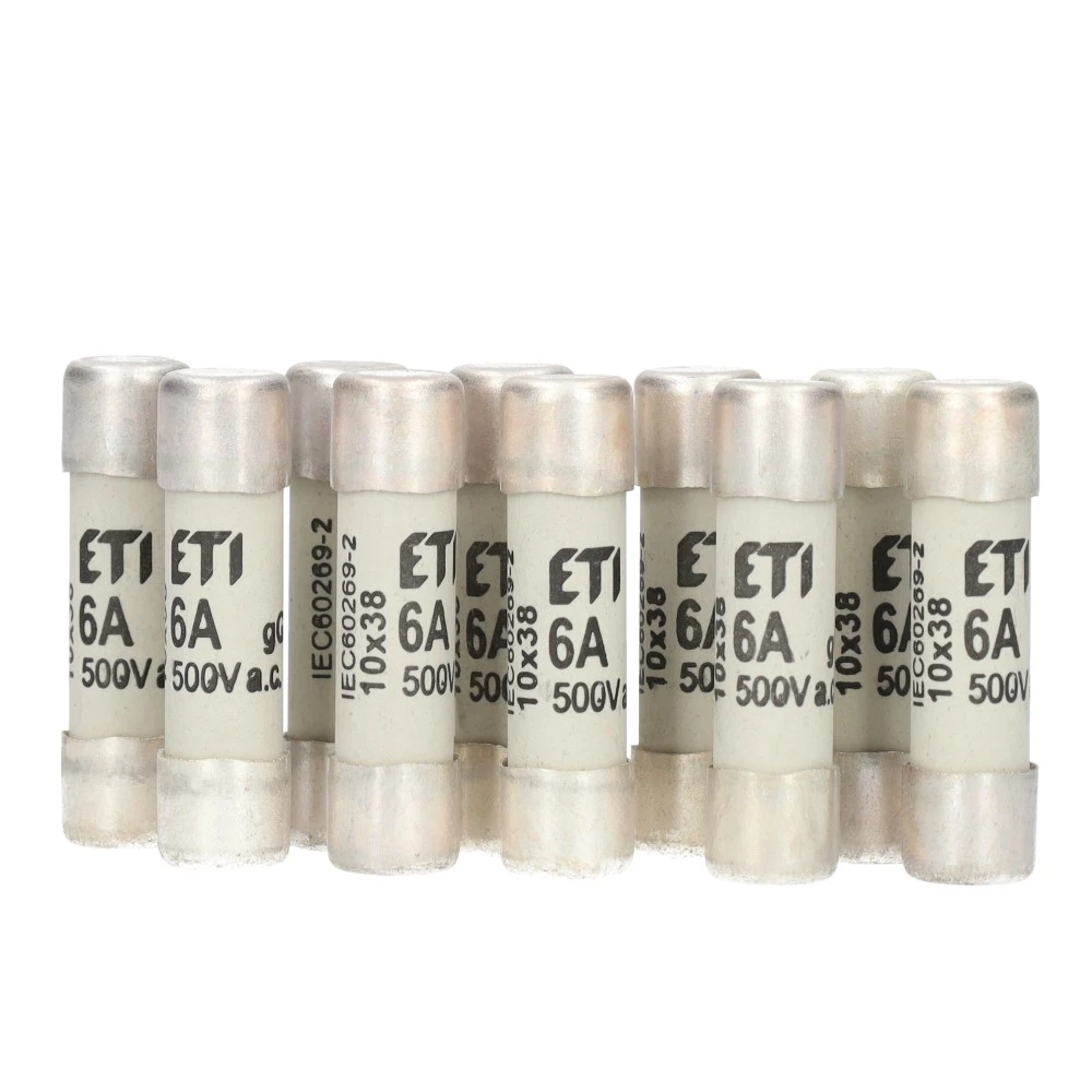 Miniatuur van buiszekering 6A Ø10x38mm per 10 stuks (C10G6)