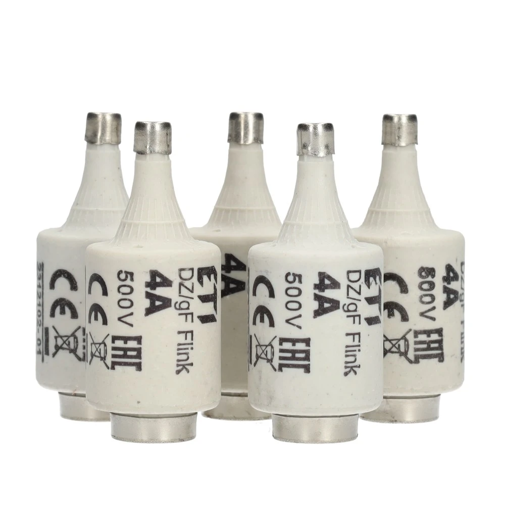 Miniatuur van ETI zekering dz 4A snel DII per 5 stuks