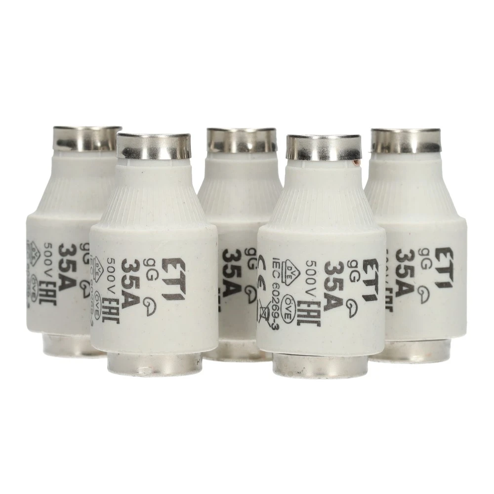 Miniatuur van ETI zekering dz 35A traag DIII per 5 stuks