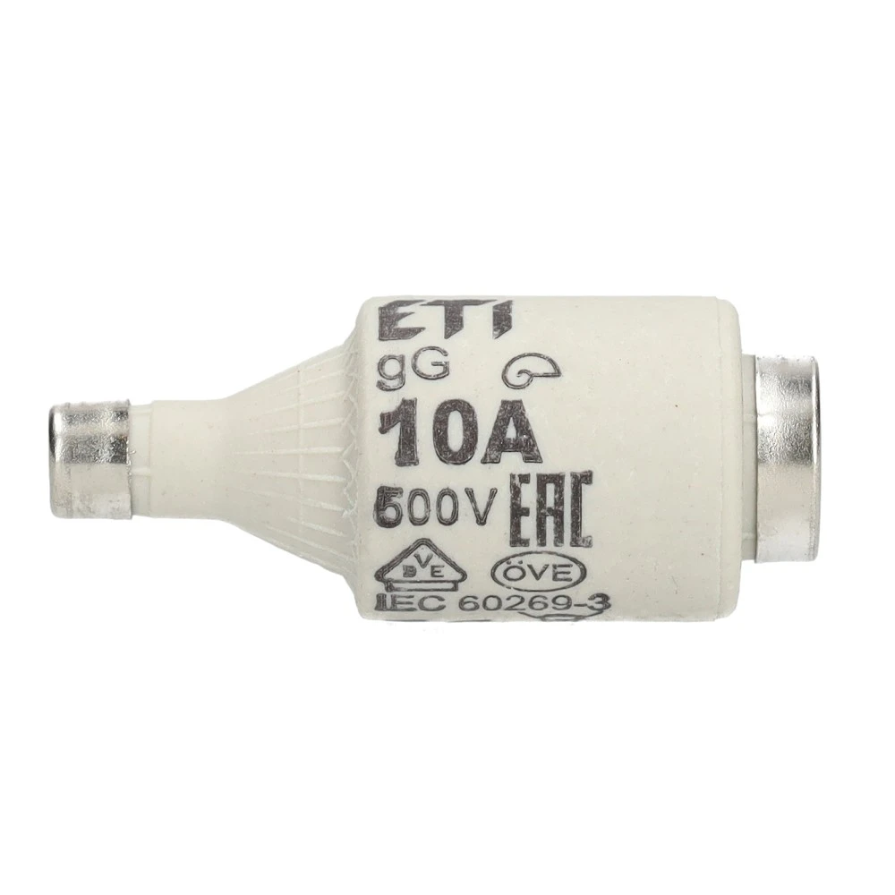 Miniatuur van ETI zekering dz 10A traag DII per 5 stuks