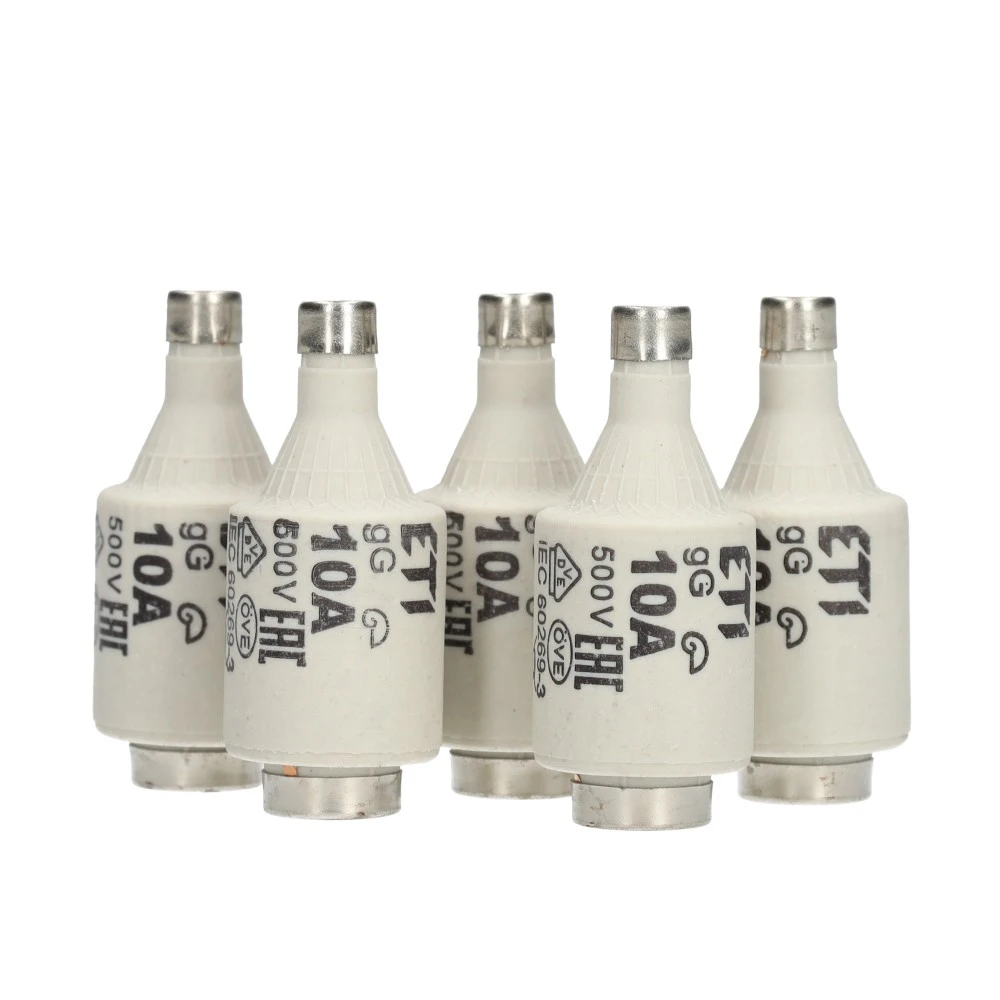Miniatuur van ETI zekering dz 10A traag DII per 5 stuks