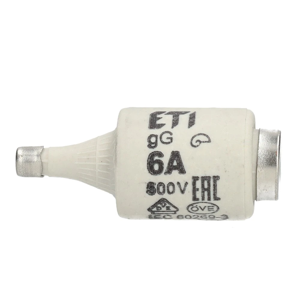 Miniatuur van ETI zekering dz 6A traag DII per 5 stuks