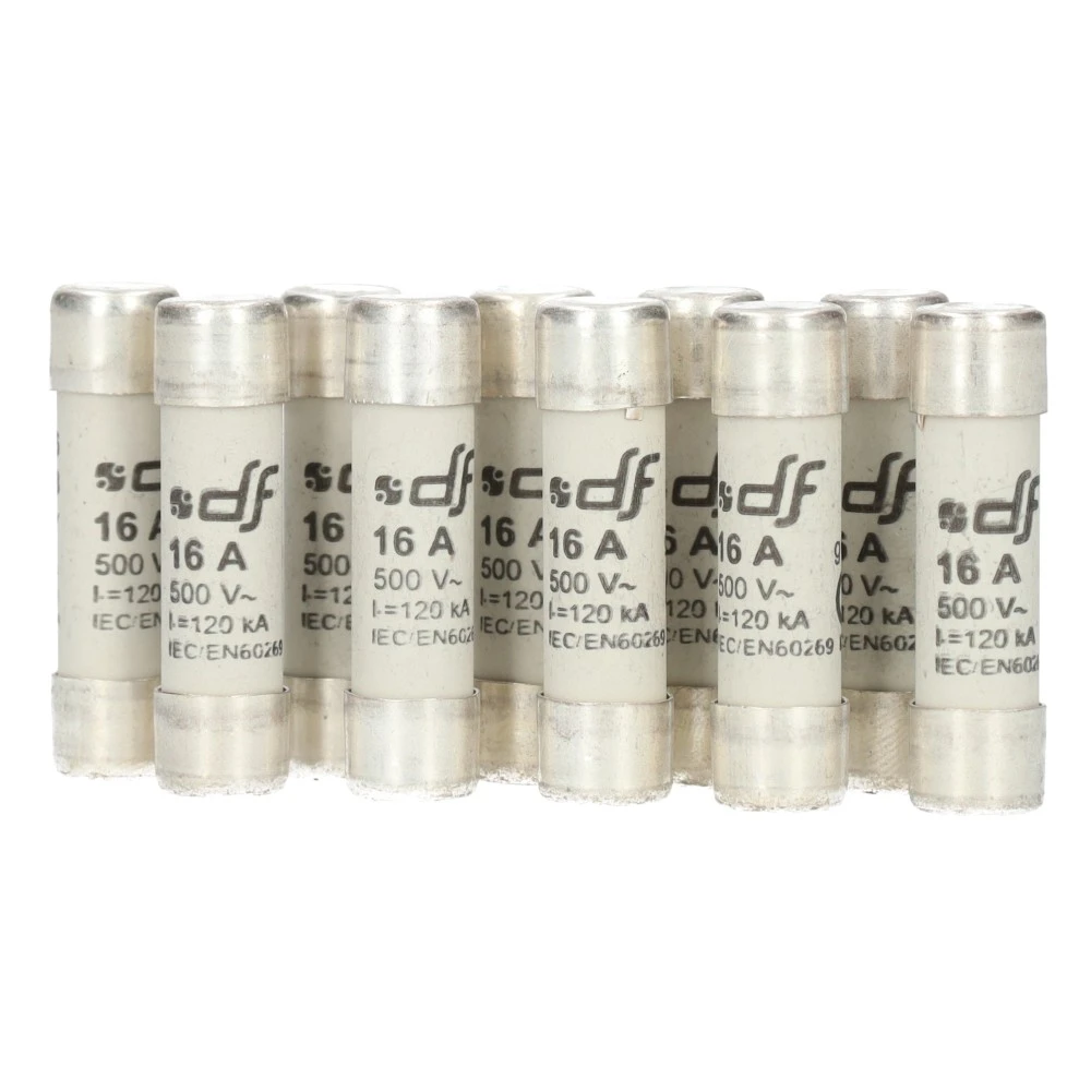 Miniatuur van buiszekering 16A Ø10x38mm per 10 stuks (51274)