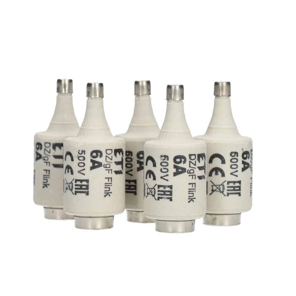 Miniatuur van ETI zekering dz 6A snel DII per 5 stuks