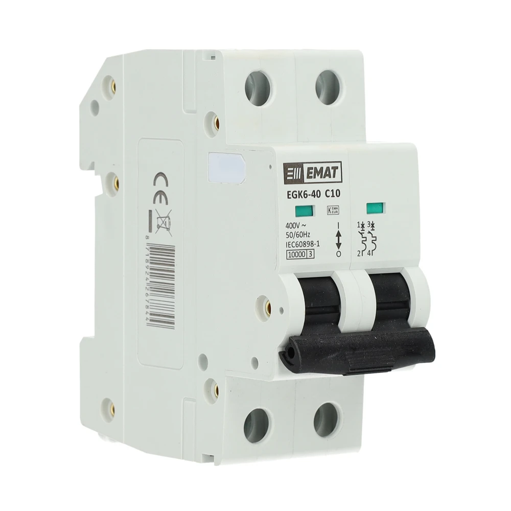 Miniatuur van EMAT automaat 2-polig 10A C-curve (85001013)