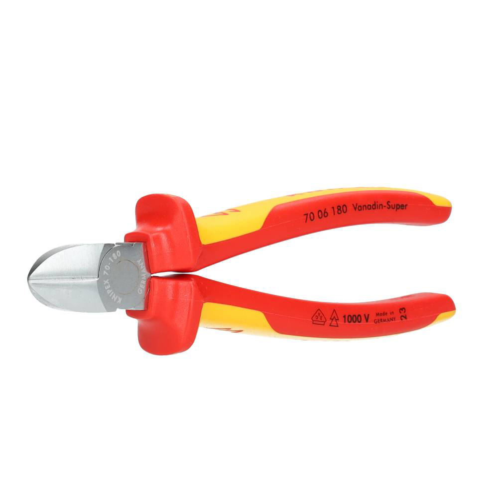Miniatuur van KNIPEX zijkniptang verchroomd comfort 180mm VDE (70 06 180)