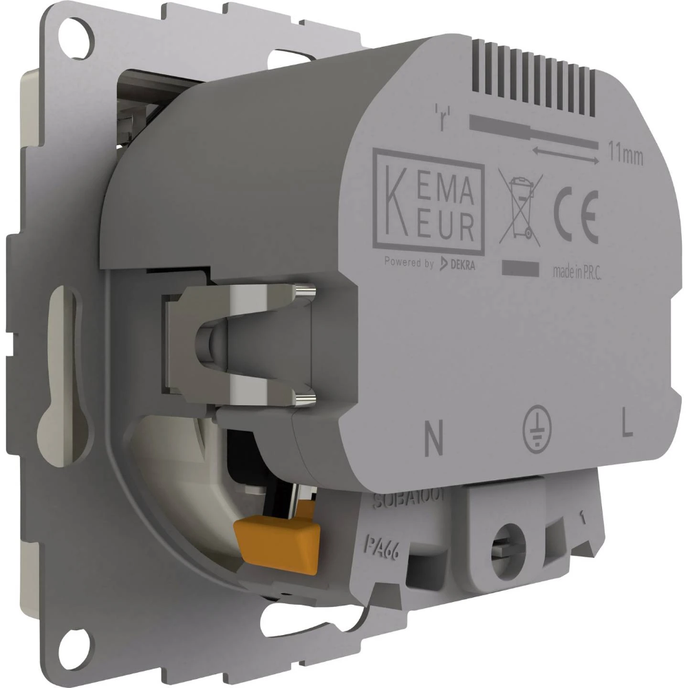 Miniatuur van 2USB inCharge PRO universeel 55x55 WCD met 2x USB 2,4A - zuiver wit glans RAL9010 (2U-449276)