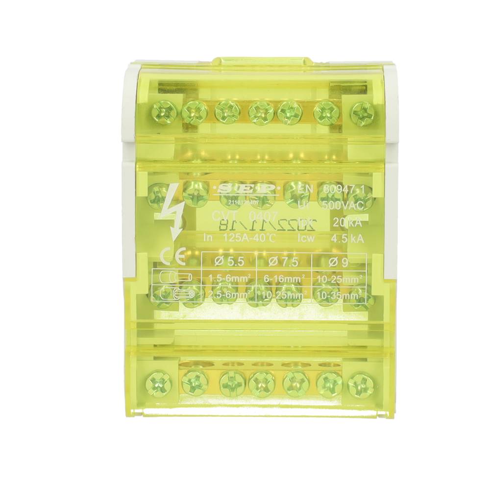 Miniatuur van EMAT aansluitblok 4-polig 125A 7 aansluitingen (2112120407)