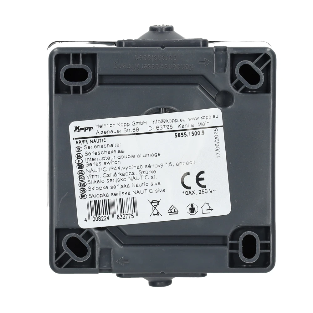 Miniatuur van Kopp Kopp NAUTIC serieschakelaar IP44 - antraciet (565515009)