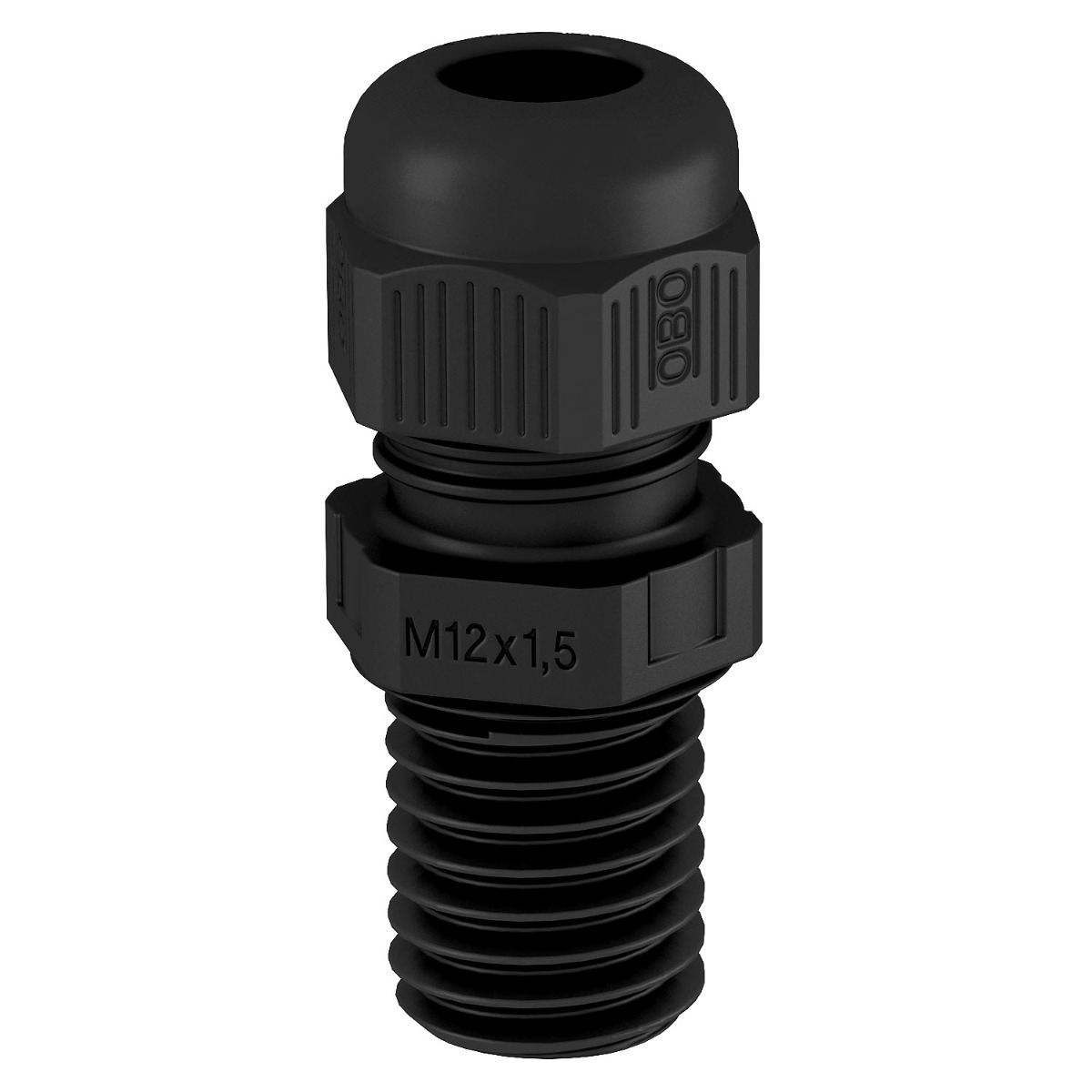 Miniatuur van OBO wartel M20 met lange tap en trekontlasting - zwart (V-TEC VM L20 SW)