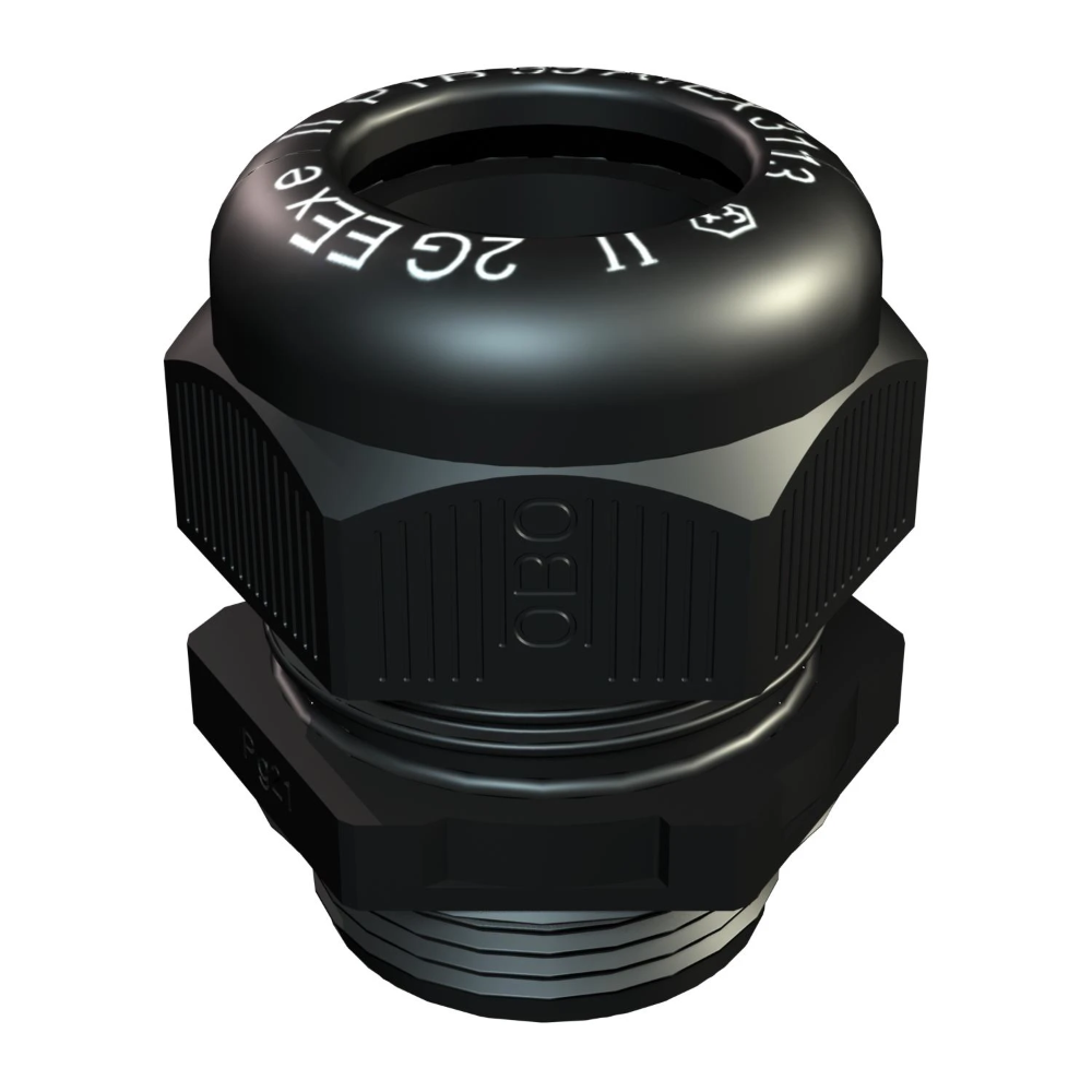 Miniatuur van OBO wartel M25 met trekontlasting IP68 - zwart (VTEC EX M25 SW)