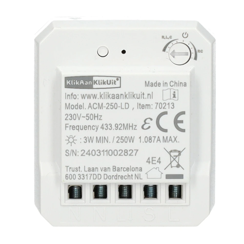 Miniatuur van KLIKAANKLIKUIT inbouw leddimmer - ACM-250-LD (70213)