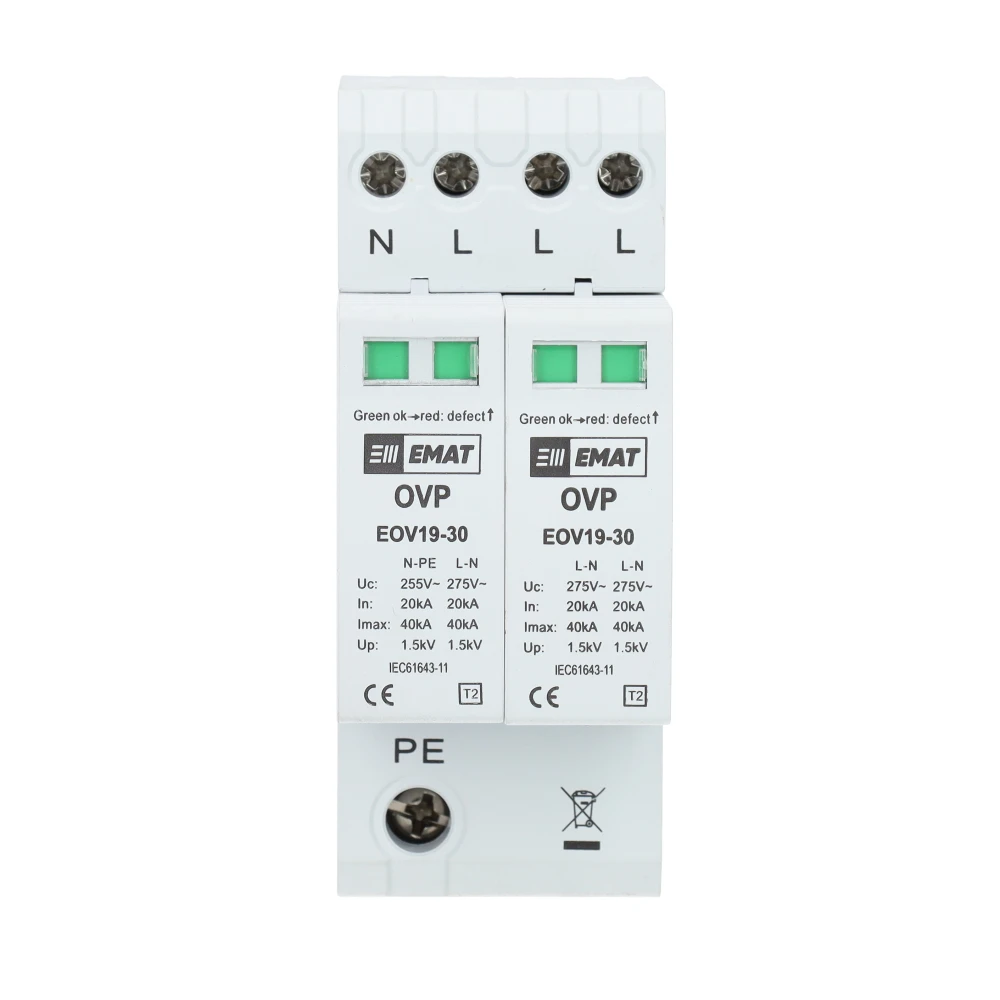 Miniatuur van EMAT overspanningsbeveiliging 3-polig+nul (85011001)
