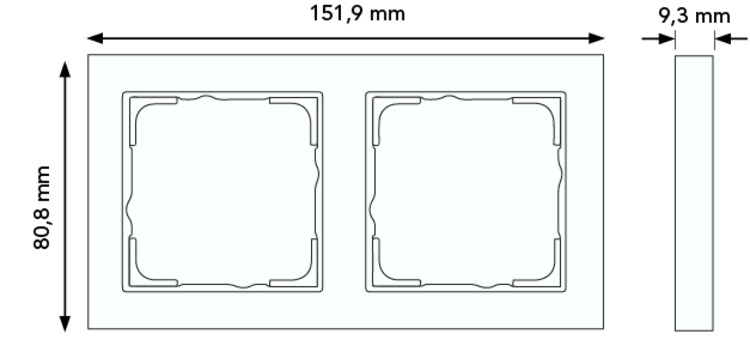 Miniatuur van Gira E2 afdekplaat stopcontact 2-voudig - zwart mat (021209)