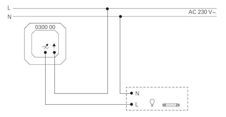 Miniatuur van Gira LED dimmer basiselement met draai-uitschakelaar 20-200W (030000)
