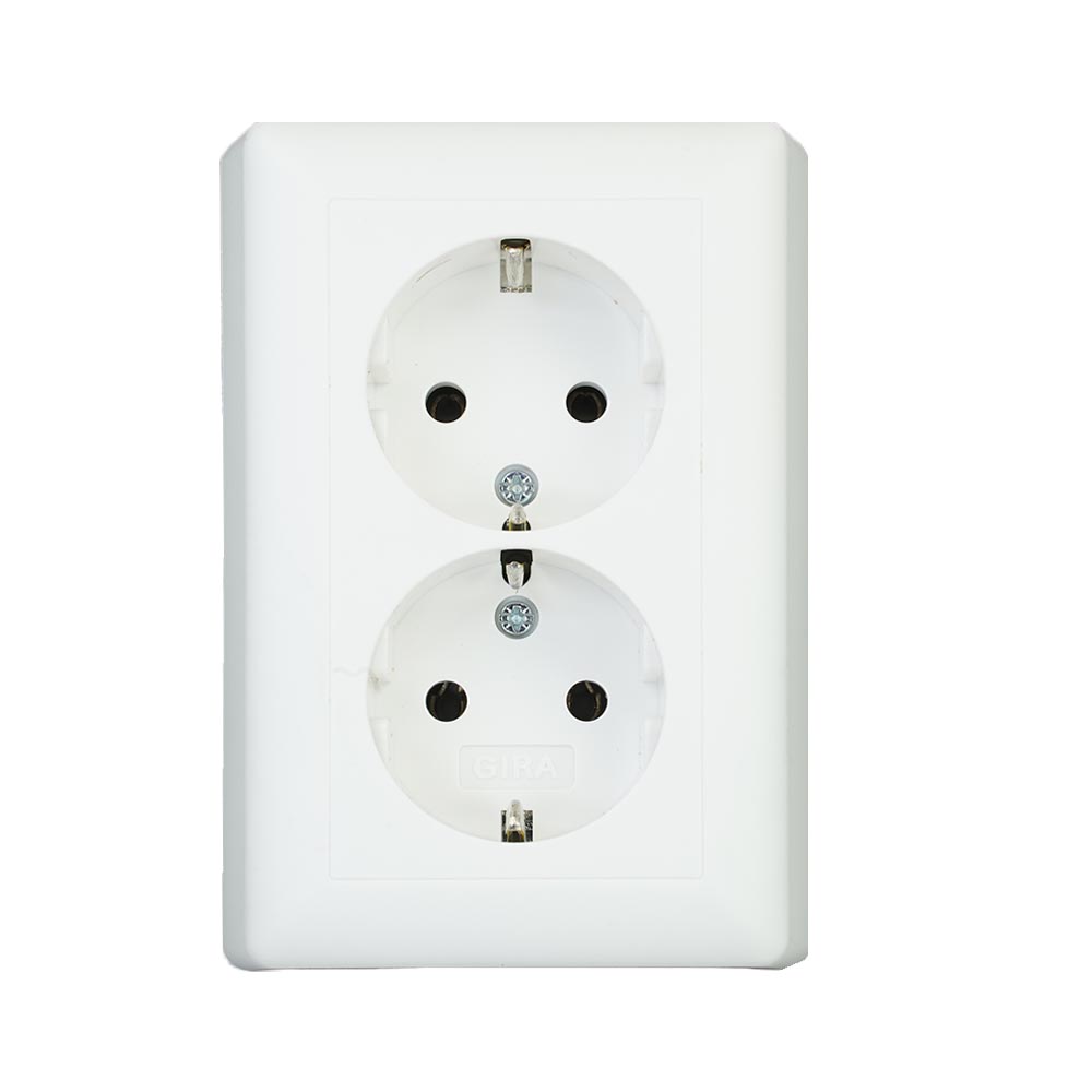 Gira stopcontact kindveilig met randaarde Systeem 55 mat zwart 4755005 kopen - Voordeel Elektra