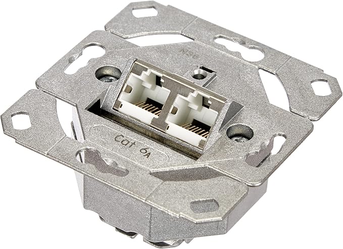 Miniatuur van Gira netwerkaansluitdoos inbouw UTP 2-voudig Cat6a (245200)