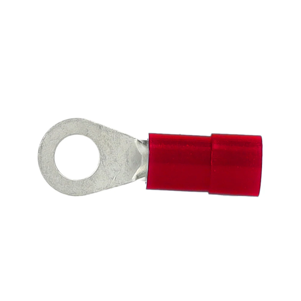 Miniatuur van Intercable Q-serie DIN geïsoleerde kabelschoen ring recht 10 mm² M6 vertind - rood per 50 stuks (ICIQ106)