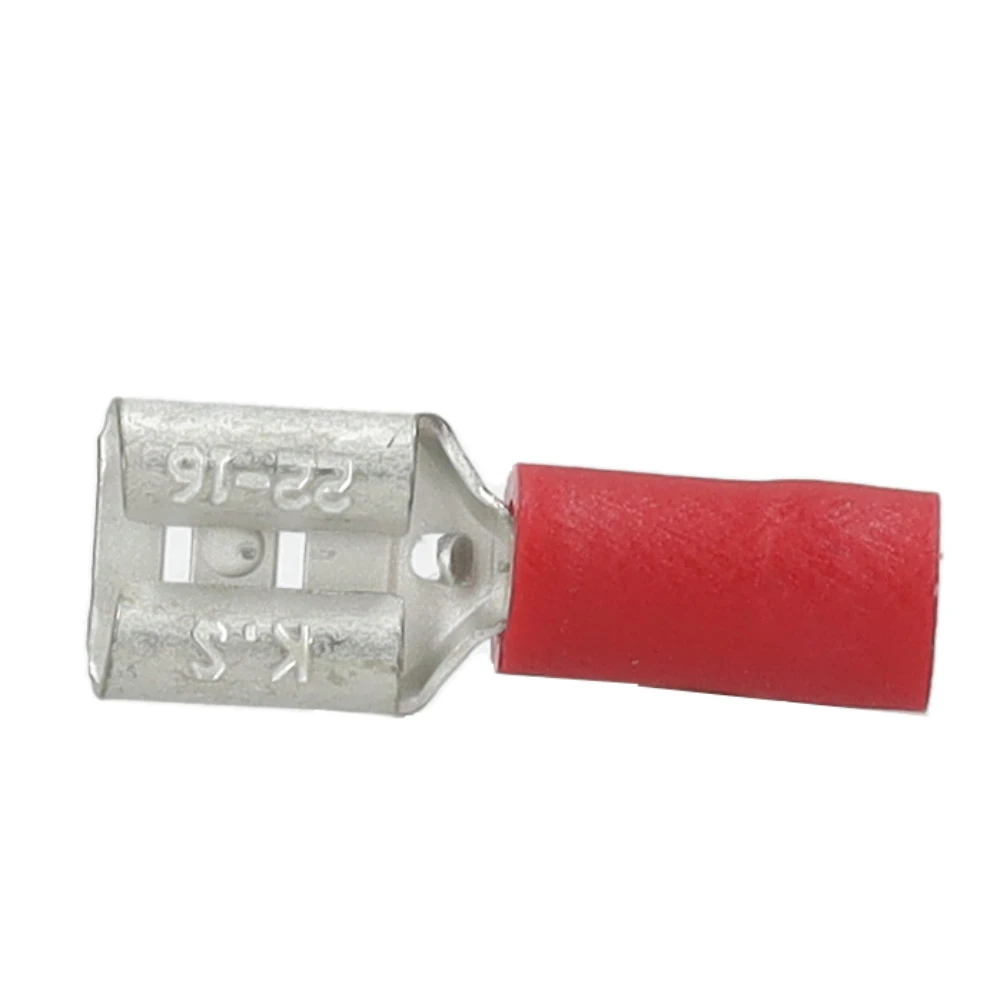 Miniatuur van Intercable Q-serie DIN geïsoleerde vlaksteekhuls 0,5-1 mm² 4,8x0,5 messing - rood per 100 stuks (ICIQ145FH)