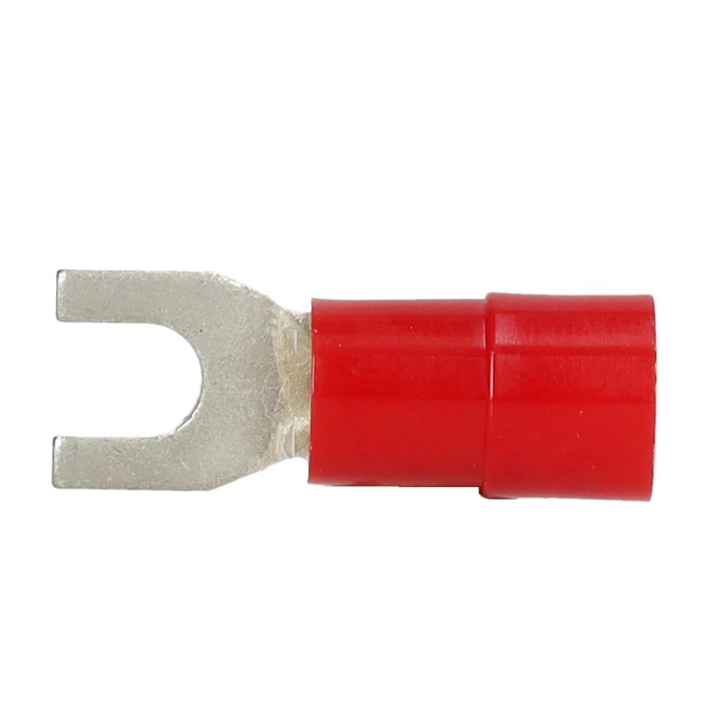 Miniatuur van Intercable Q-serie DIN geïsoleerde vorkkabelschoen 0,5-1 mm² M4 vertind - rood per 100 stuks (ICIQ14G)