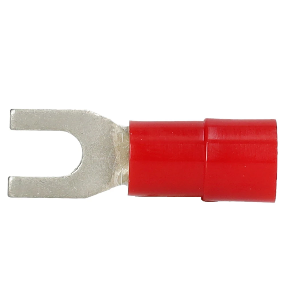 Miniatuur van Intercable Q-serie DIN geïsoleerde vorkkabelschoen 0,5-1 mm² M4 vertind - rood per 100 stuks (ICIQ14GS)