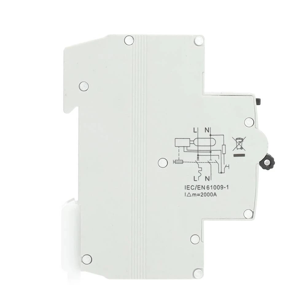 Miniatuur van EMAT differentieelautomaat 1-polig+nul 25A C-curve 300mA (85006021)