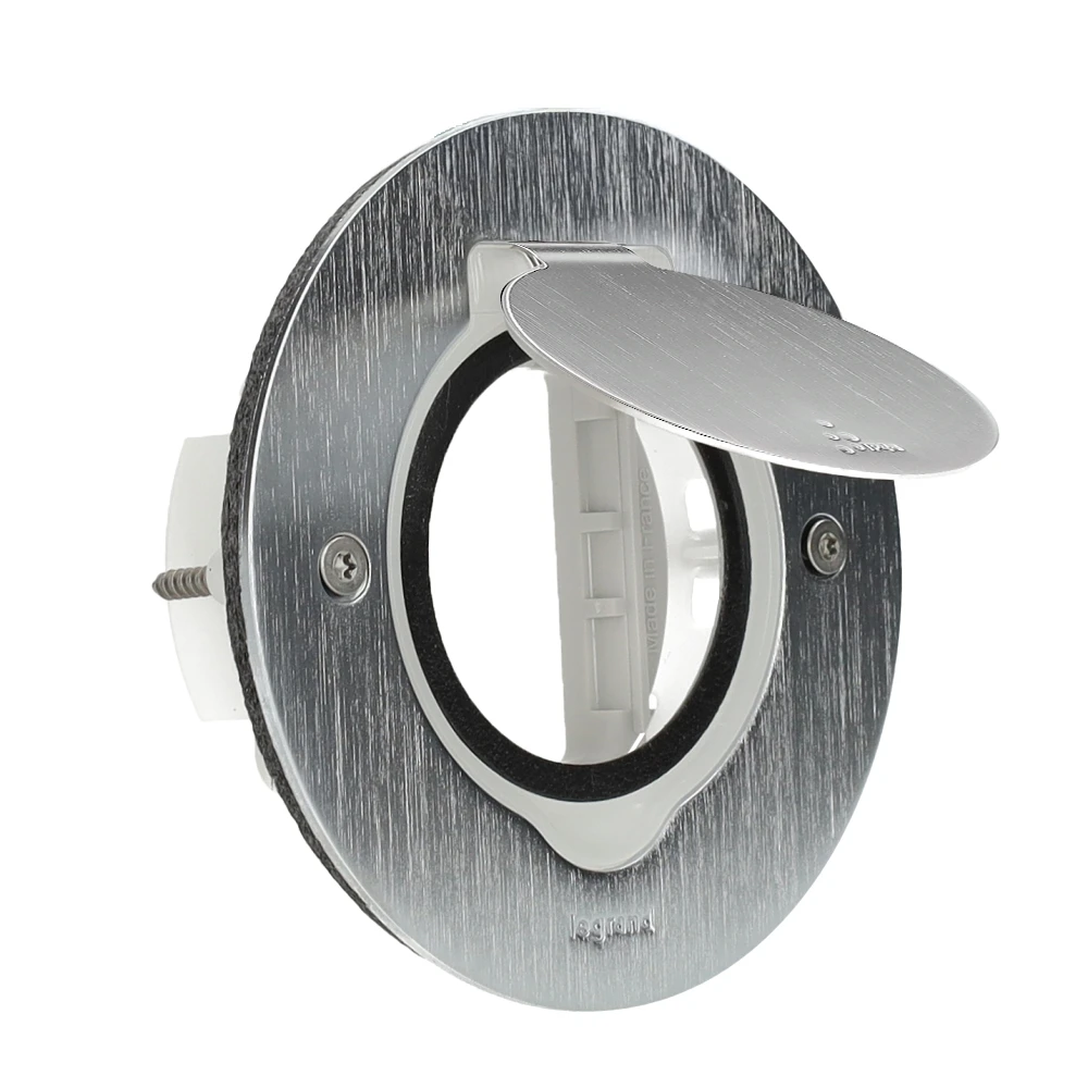 Miniatuur van Legrand platinum vloerstopcontact 2mod. rond RVS IP44 IK08 (zonder Mosaic) (089701)