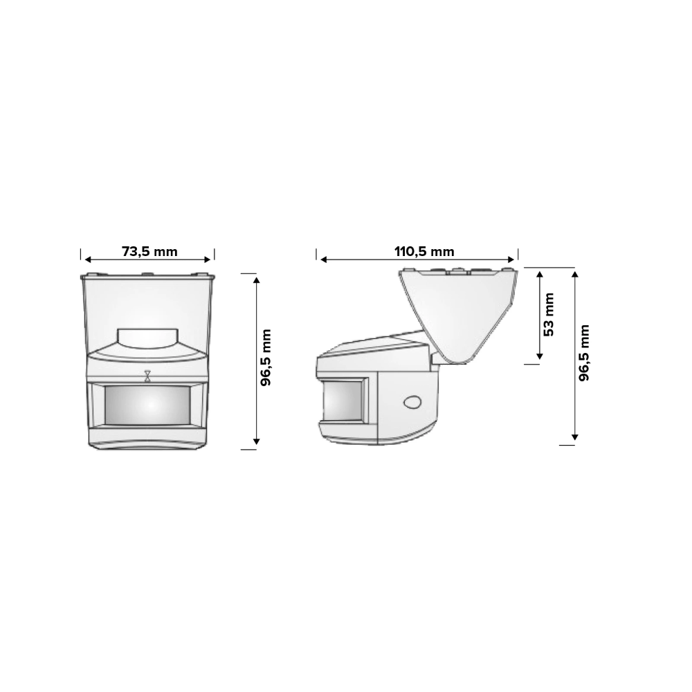 Miniatuur van Lumiko bewegingsmelder PIR opbouw IP55 1000W (870050)
