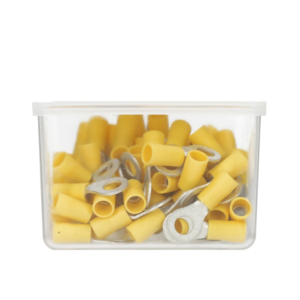 Miniatuur van KLEMKO geïsoleerde ringkabelschoen M6 voor 4,0-6,0 mm² (101180) 100stuks