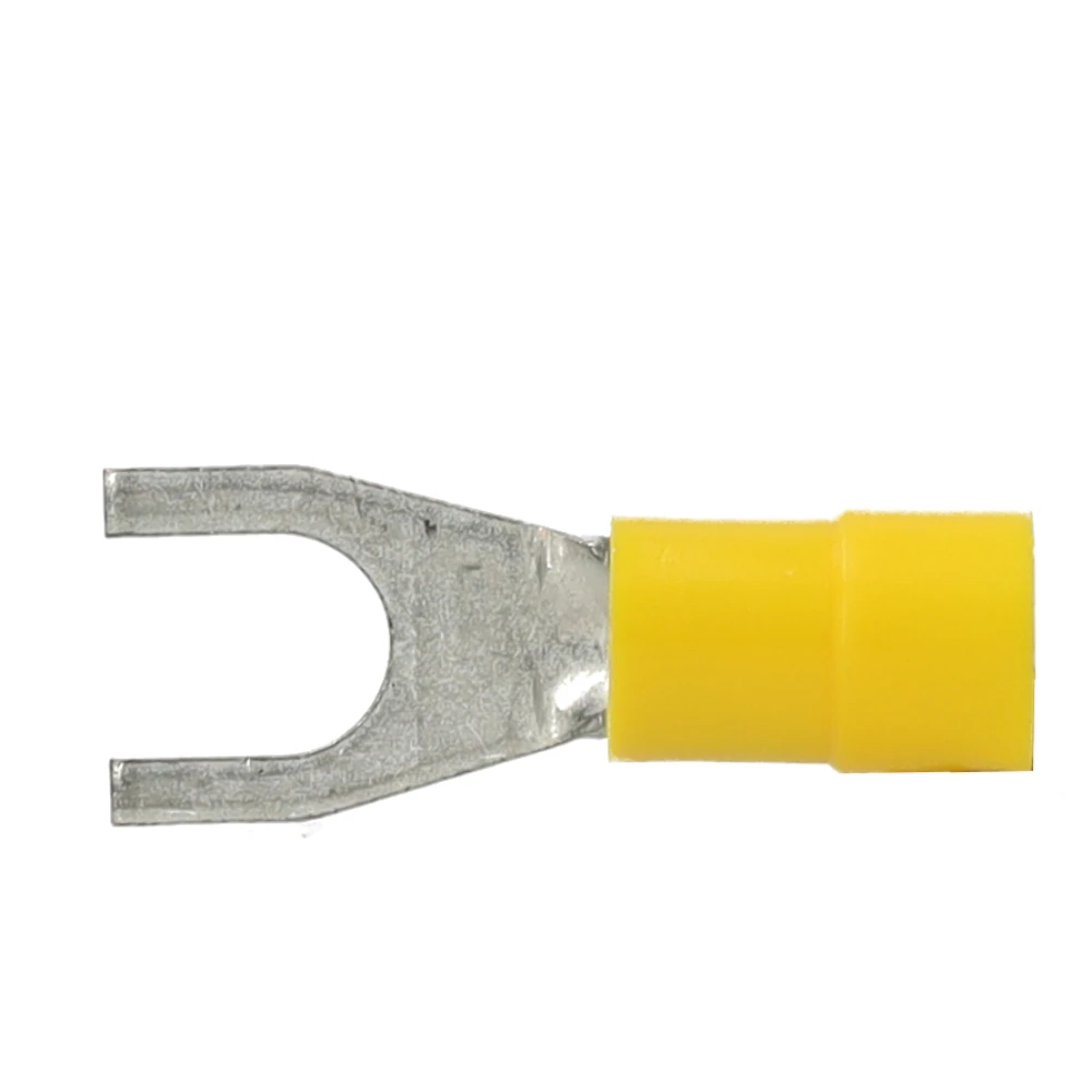 Miniatuur van KLEMKO geïsoleerde vorkkabelschoen M5 voor 4,0-6,0 mm² PVC - geel per 100 stuks (101110)