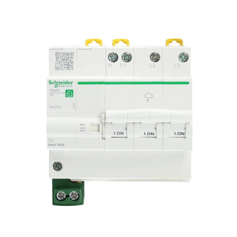 Miniatuur van Dehn Resi9 overspanningsbeveiliging type 2 3P+N (TN, TT) 10kA DIN-rail (R9L12710)
