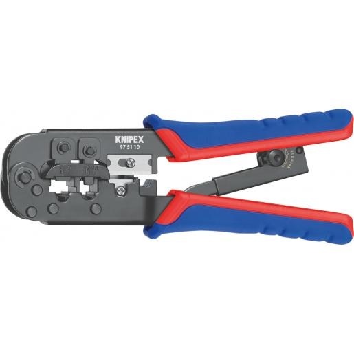 Miniatuur van KNIPEX krimptang voor RJ11/12 en RJ45 (6 en 8 polig) K1175 (975110 SB)