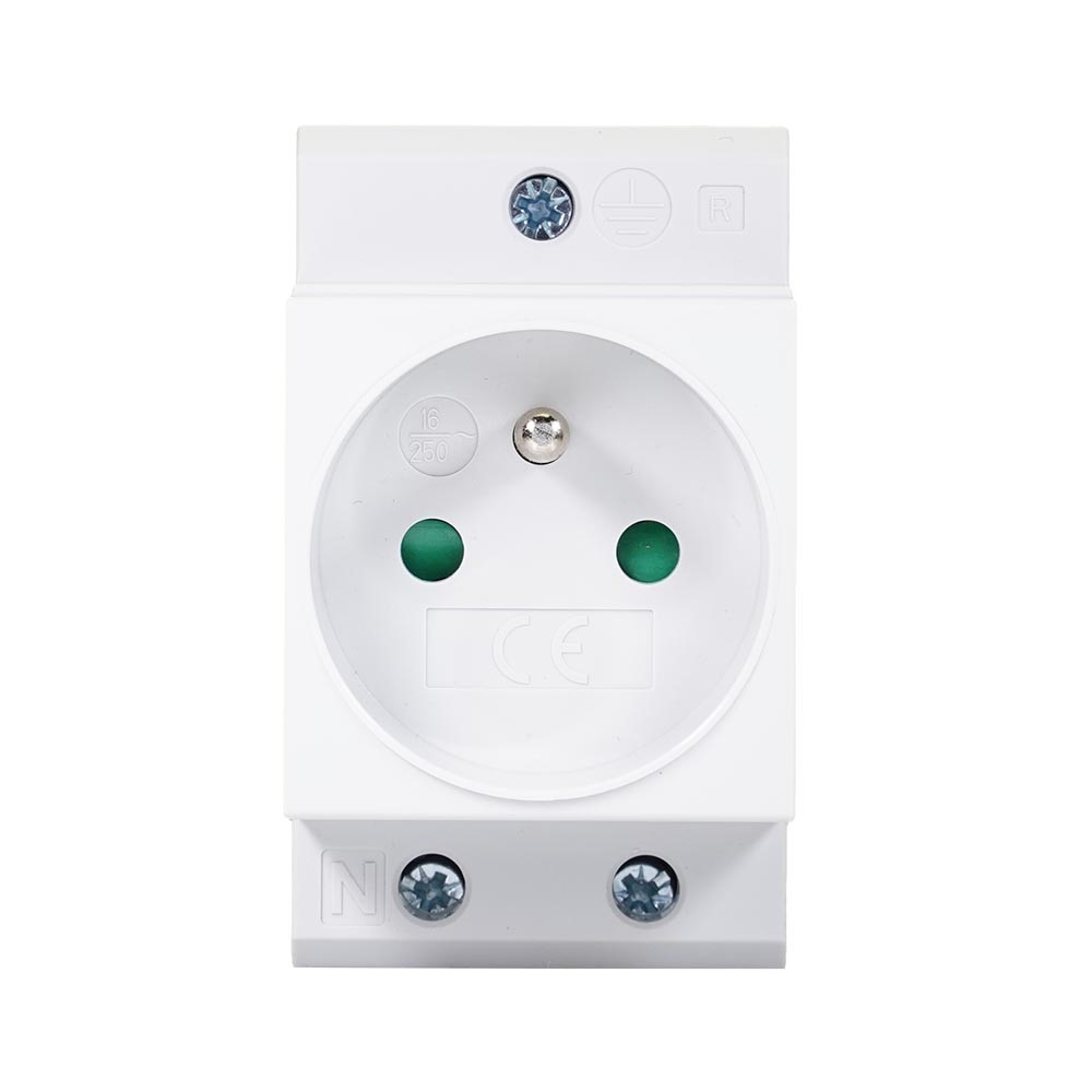 Miniatuur van EMAT stopcontact met PEN aarde din-rail