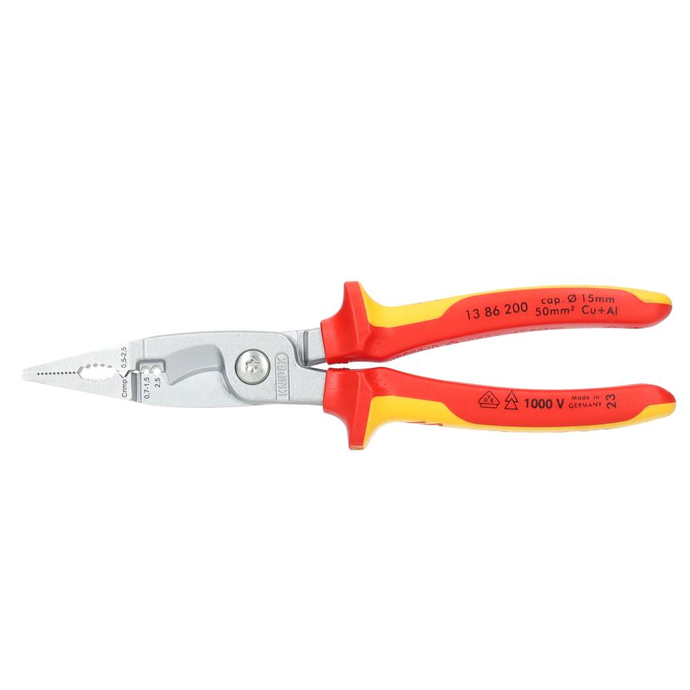Miniatuur van KNIPEX multifunctionele 6 in 1 combinatietang elektro 200mm (1386200)