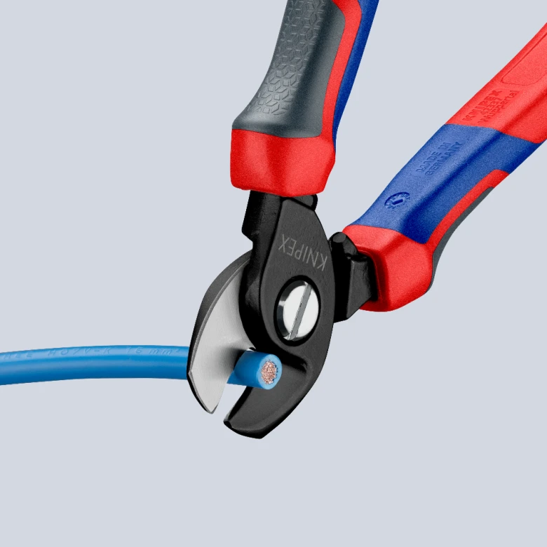 Miniatuur van KNIPEX kabelschaar capaciteit 50mm2 lengte 165mm met 3-comp comfort handgreep KNIPEXtend (9512165)